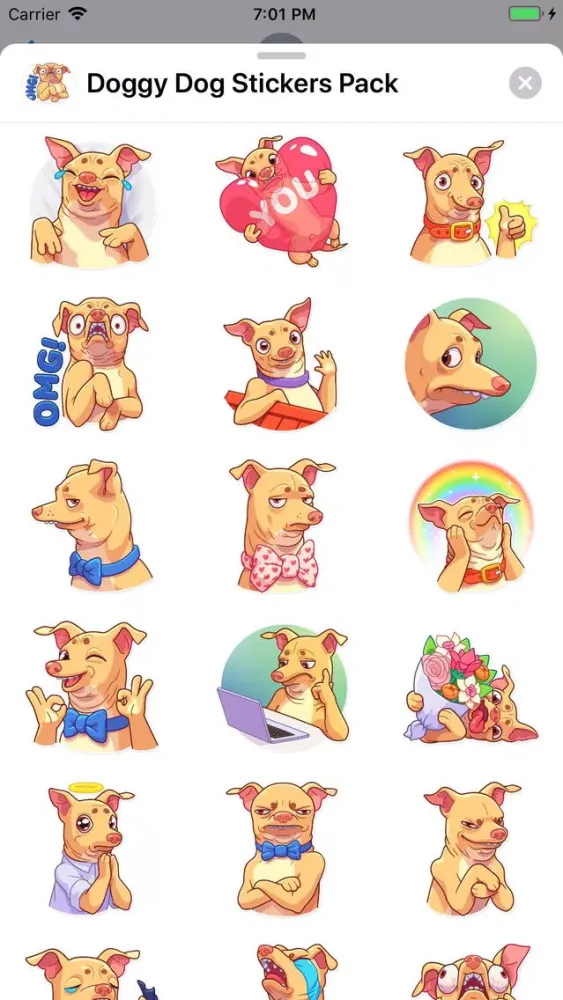 Doggy Dog Stickers Pack Ekran Görüntüleri