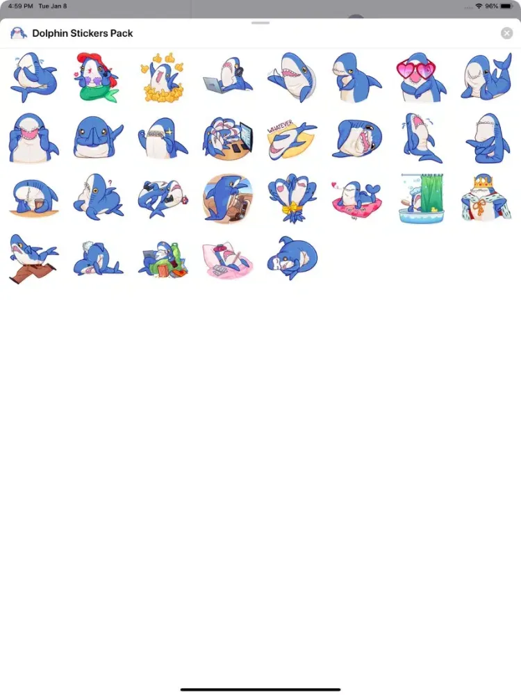 Dolphin Stickers Pack iPad  Screenshots