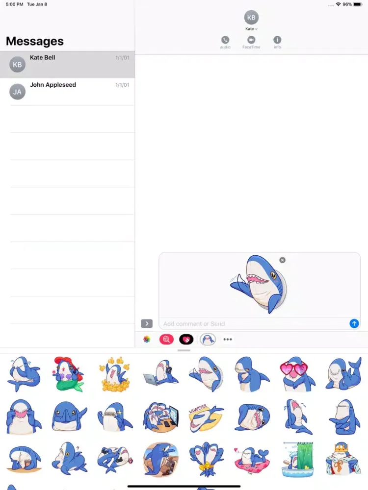 Dolphin Stickers Pack iPad  Screenshots