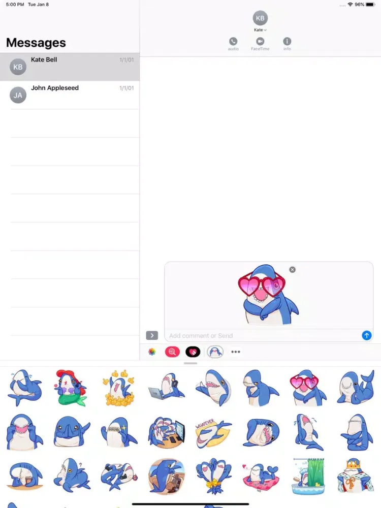 Dolphin Stickers Pack iPad  Screenshots