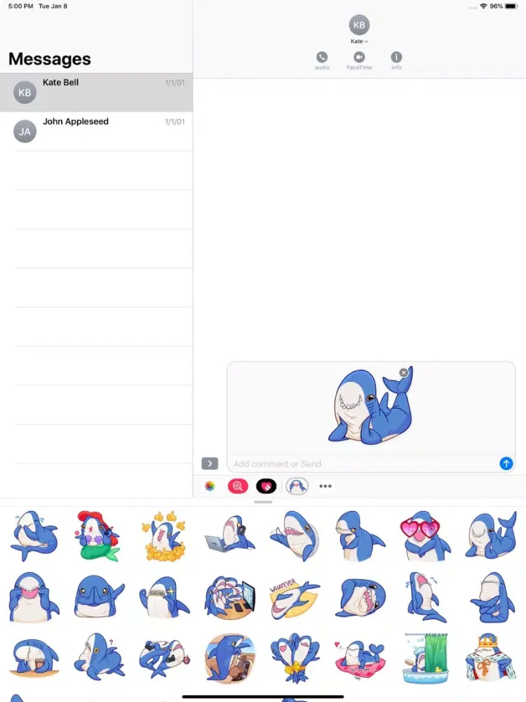 Dolphin Stickers Pack iPad  Screenshots