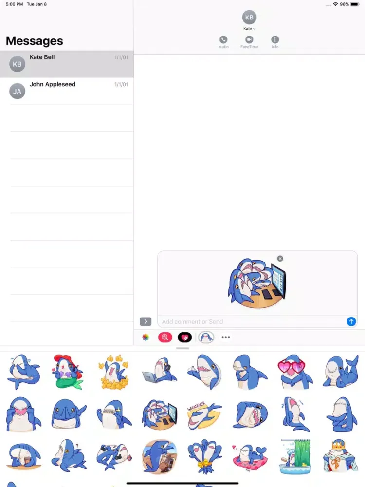 Dolphin Stickers Pack iPad  Screenshots