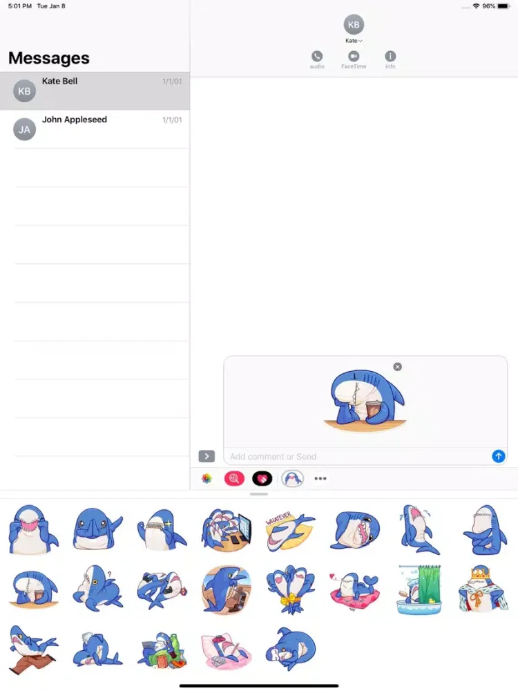 Dolphin Stickers Pack iPad  Screenshots