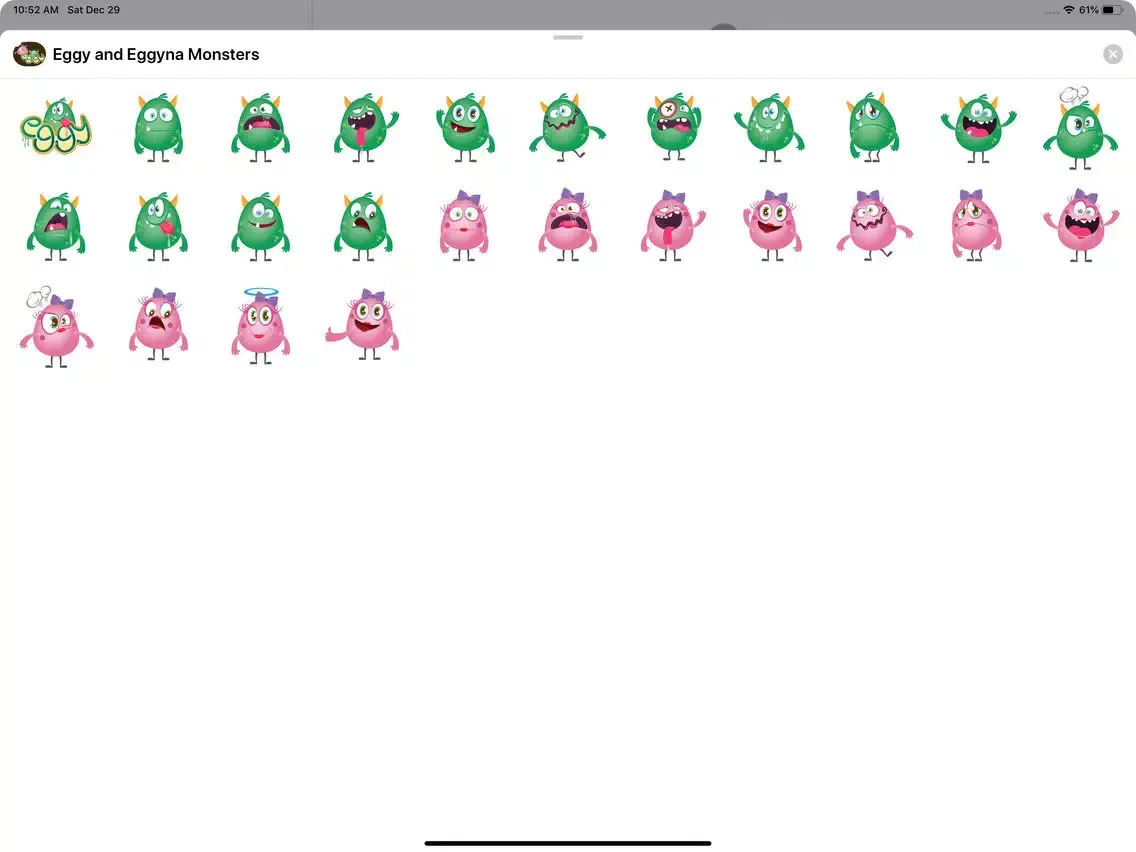 Eggy and Eggyna Monsters iPad  Screenshots