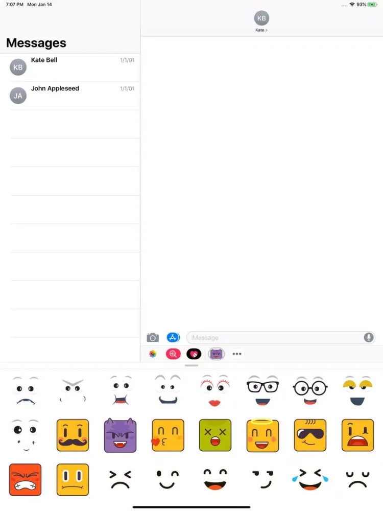 Captures d'écran de Face Expressions Stickers Pack iPad 