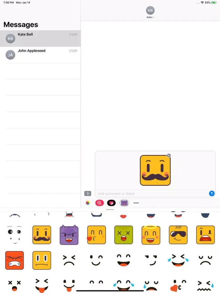 Captures d'écran de Face Expressions Stickers Pack iPad 