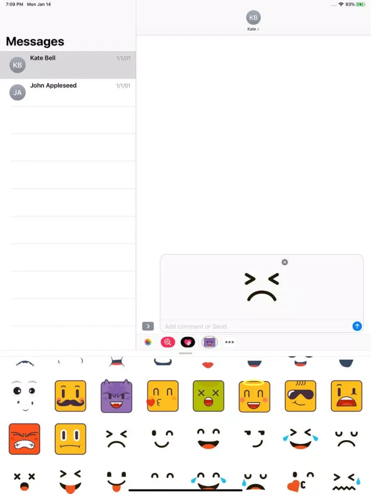 Captures d'écran de Face Expressions Stickers Pack iPad 