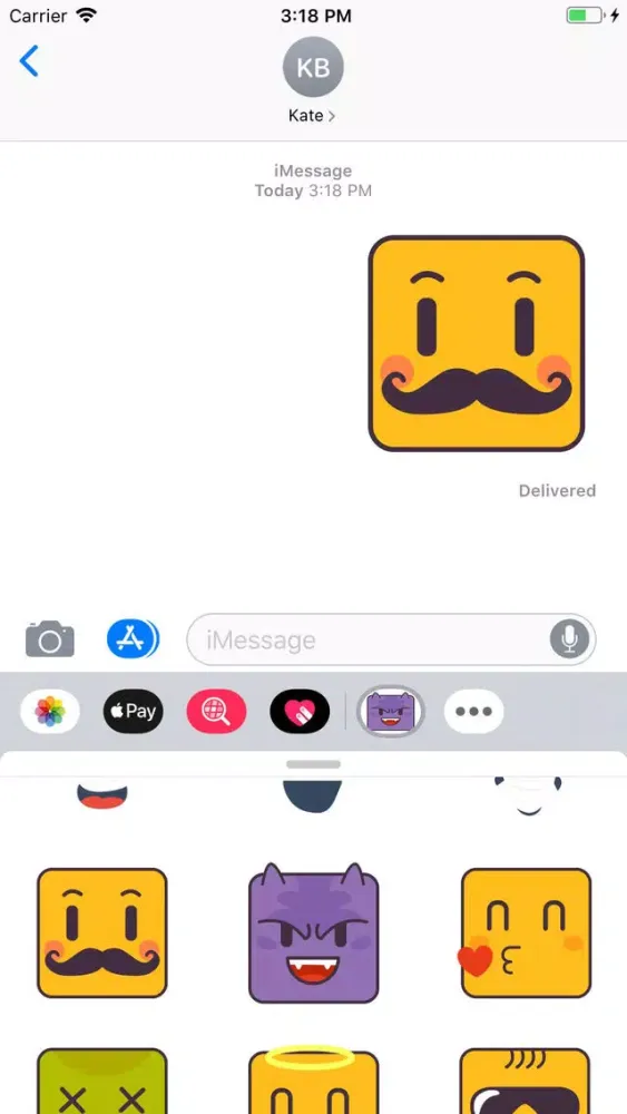 Captures d'écran de Face Expressions Stickers Pack