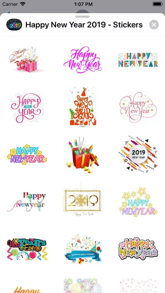 Happy New Year 2019 - Stickers سکرین شاٹس