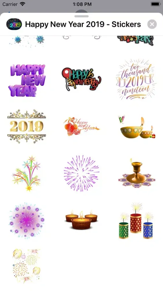 Happy New Year 2019 - Stickers سکرین شاٹس