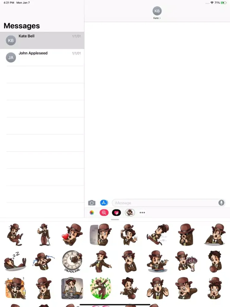 تصاویر Joker Hat Stickers Pack iPad 