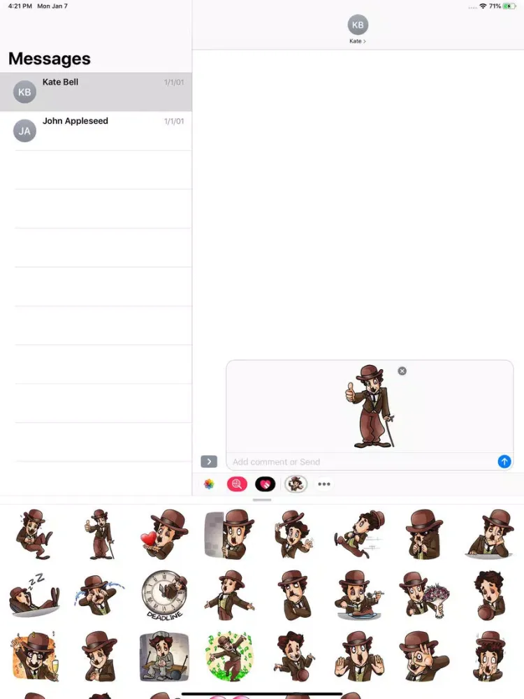 تصاویر Joker Hat Stickers Pack iPad 