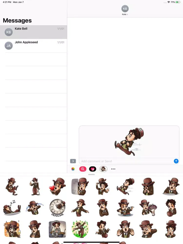 تصاویر Joker Hat Stickers Pack iPad 