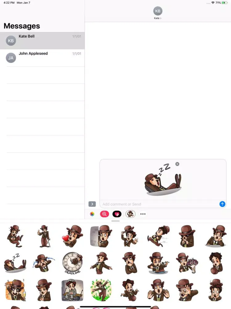 تصاویر Joker Hat Stickers Pack iPad 