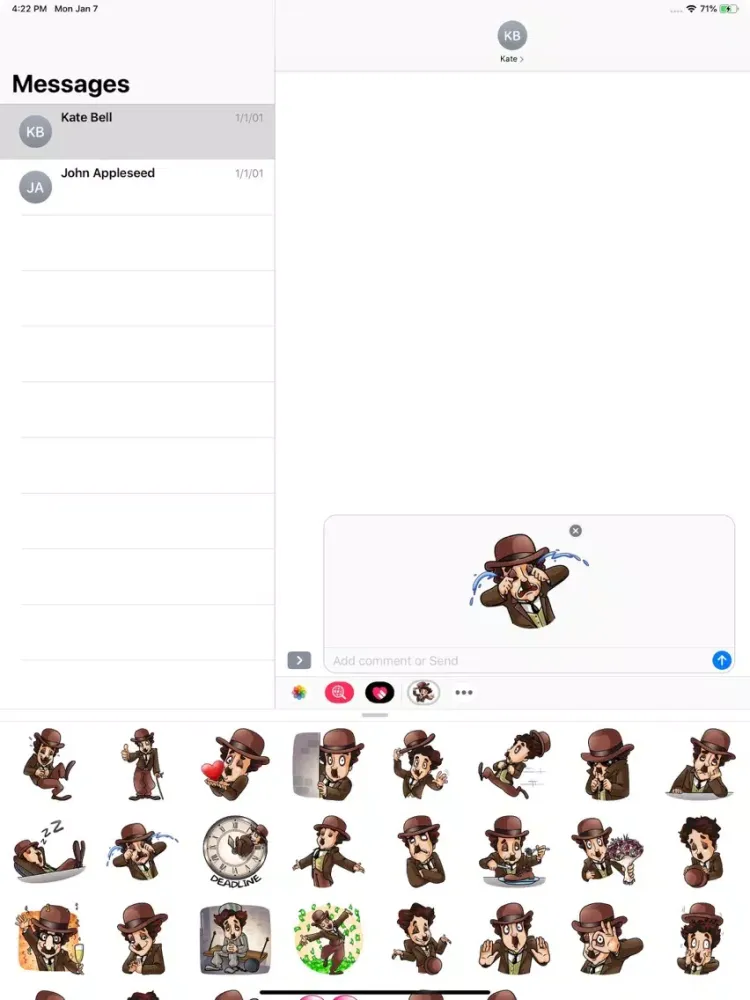 تصاویر Joker Hat Stickers Pack iPad 
