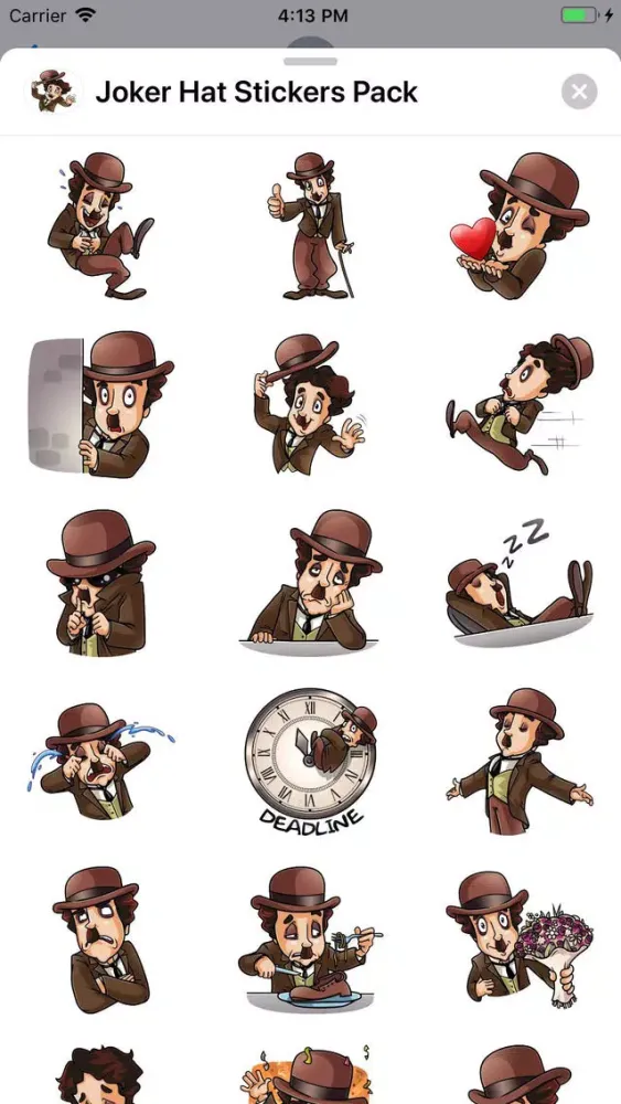 تصاویر Joker Hat Stickers Pack