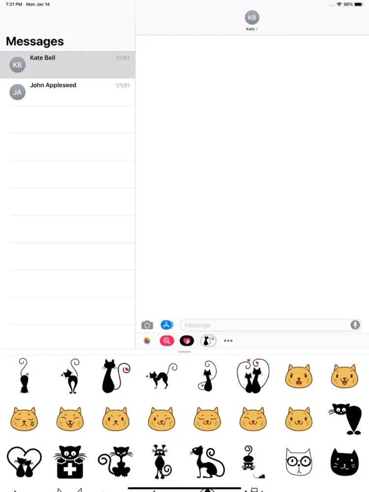 Screenshot di Kitty Cate Stickers Pack iPad 