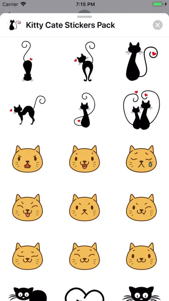 Screenshot di Kitty Cate Stickers Pack