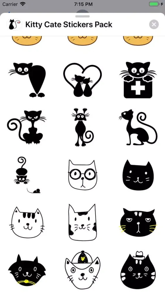 Screenshot di Kitty Cate Stickers Pack