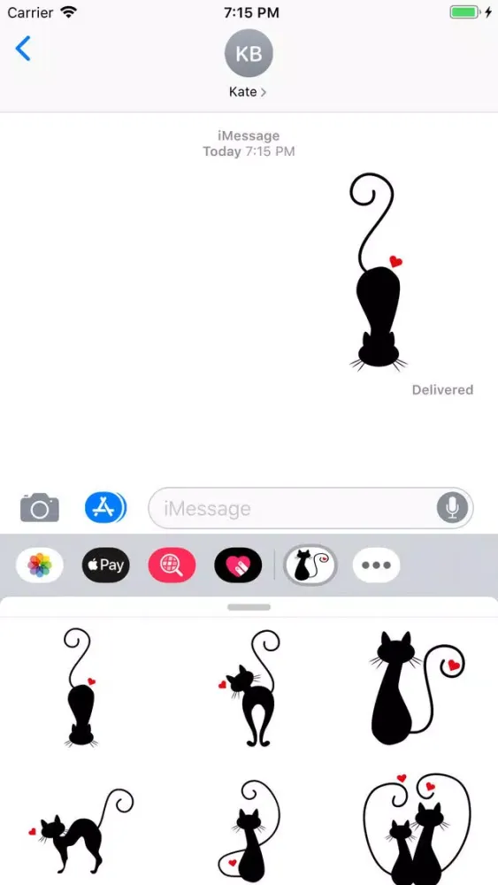 Screenshot di Kitty Cate Stickers Pack