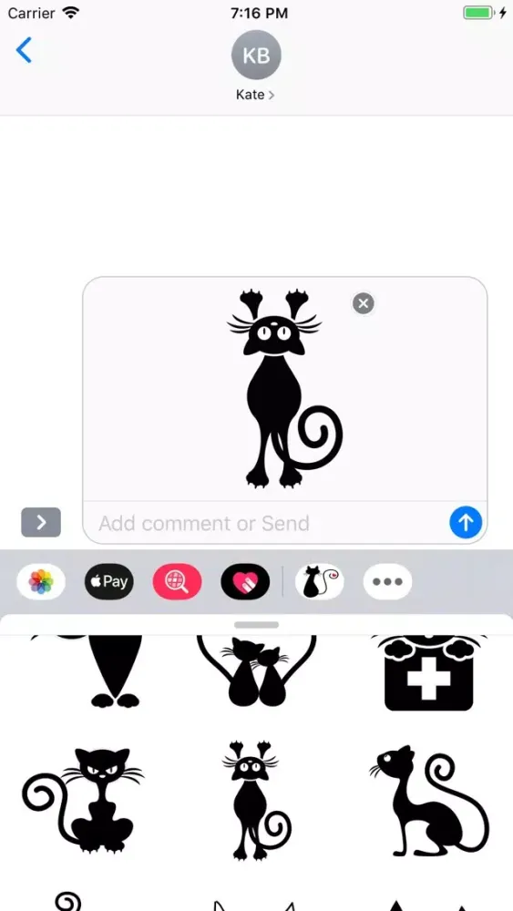 Screenshot di Kitty Cate Stickers Pack