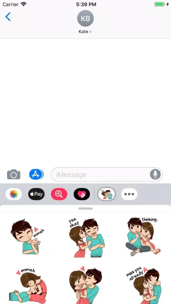 تصاویر Love Couple Stickers Pack