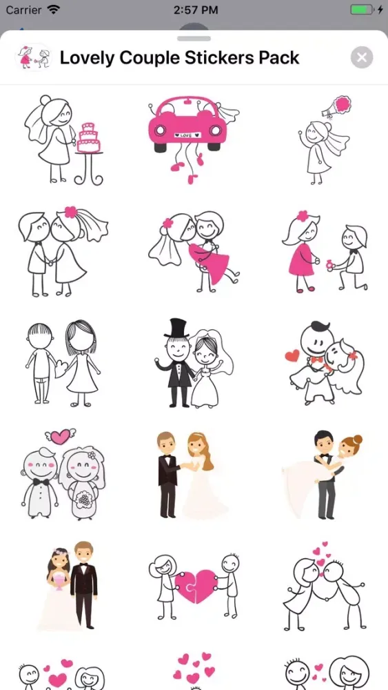 Lovely Couple - Stickers Pack スクリーンショット