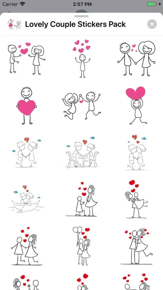 Lovely Couple - Stickers Pack スクリーンショット