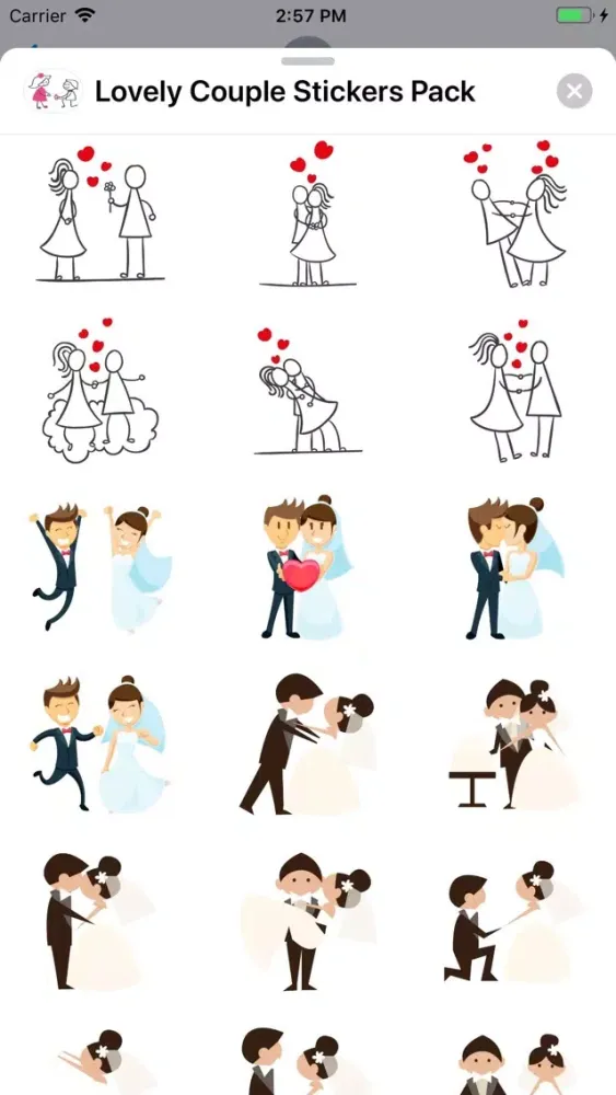 Lovely Couple - Stickers Pack スクリーンショット