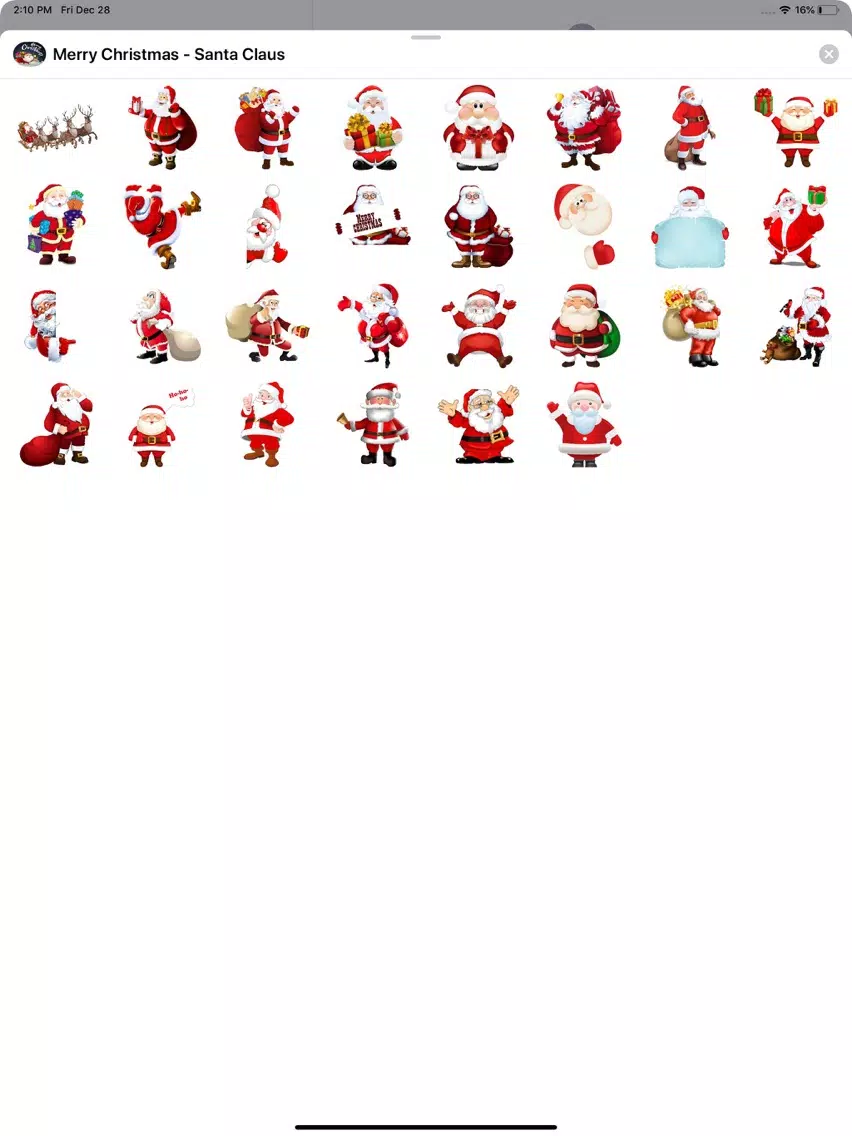 تصاویر Merry Christmas - Santa Claus iPad 