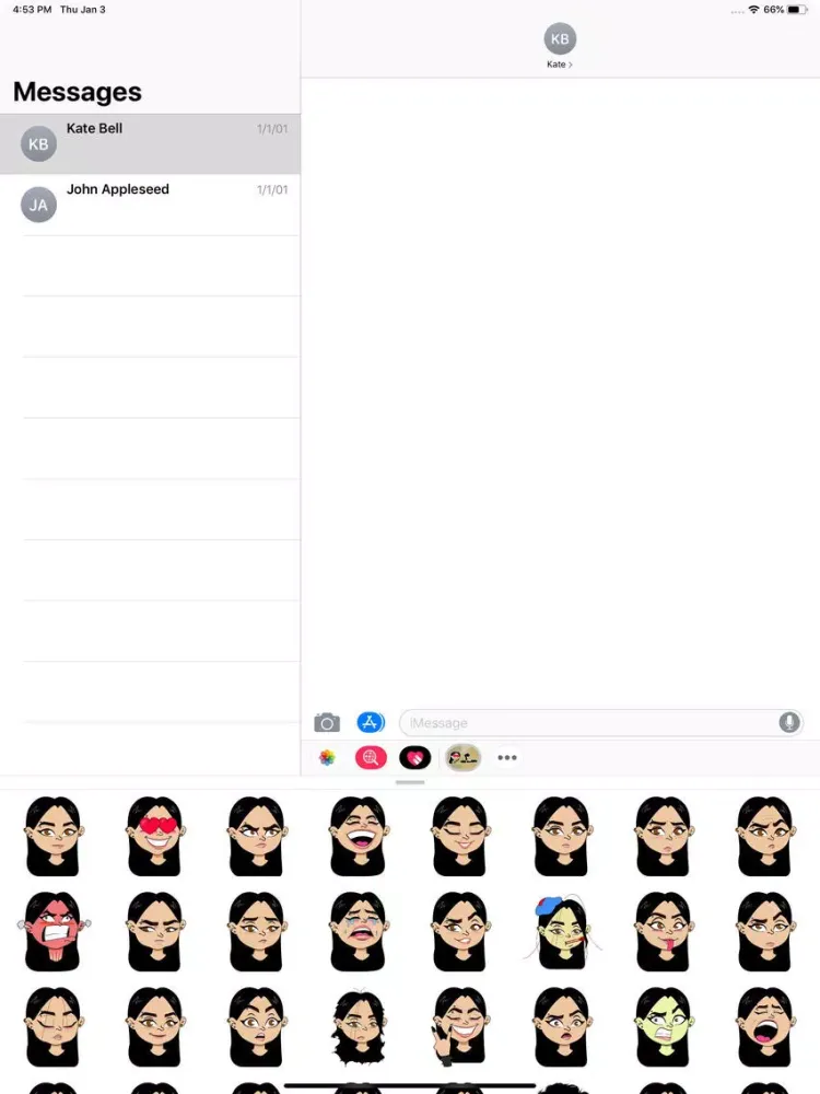Capturas de tela do Nikita Stickers Pack iPad 