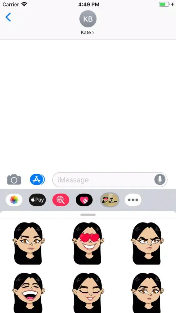 Capturas de tela do Nikita Stickers Pack