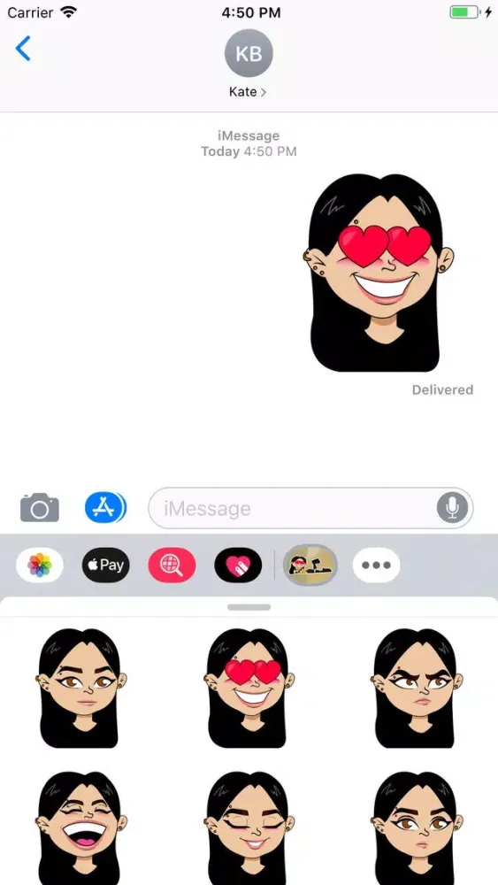 Capturas de tela do Nikita Stickers Pack