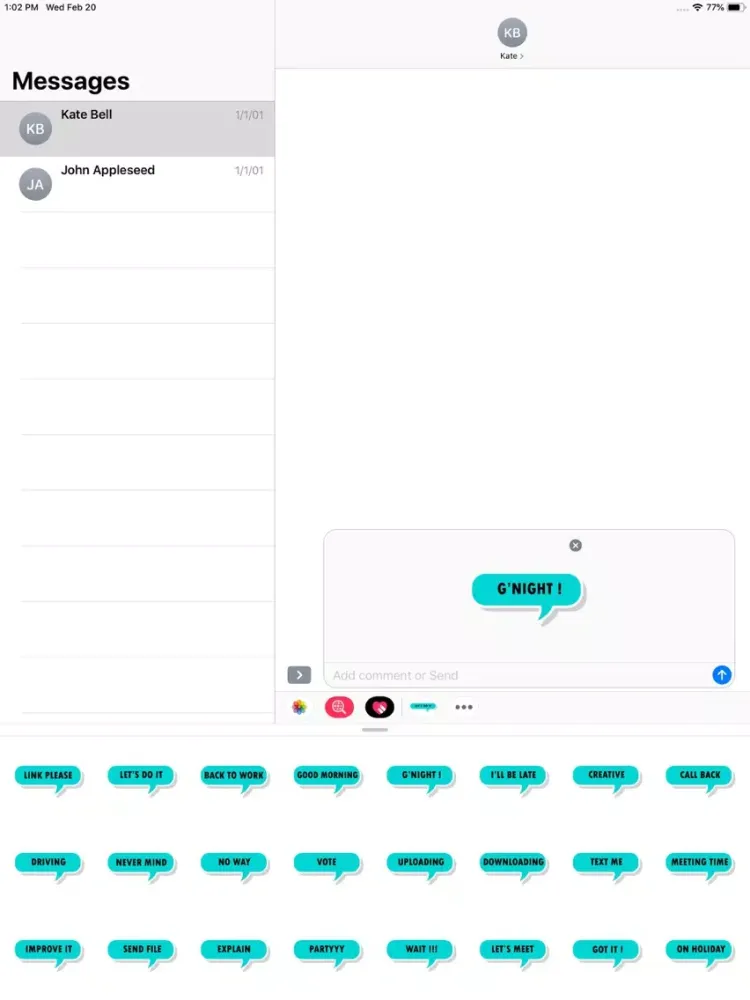 تصاویر Popups Stickers Pack iPad 