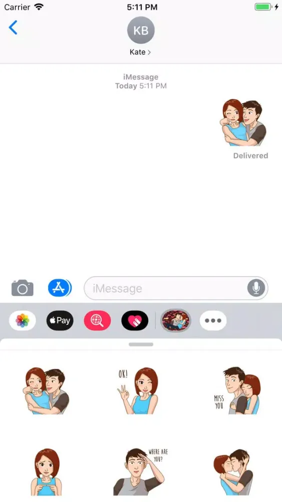 Capturas de pantalla de Romantic Couple Love Stickers