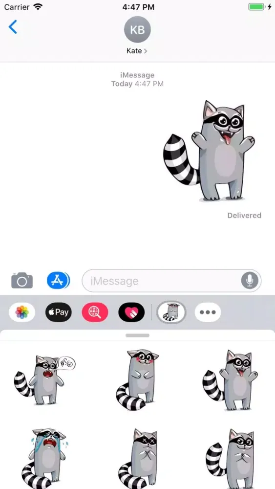 صور Racoon Stickers Pack