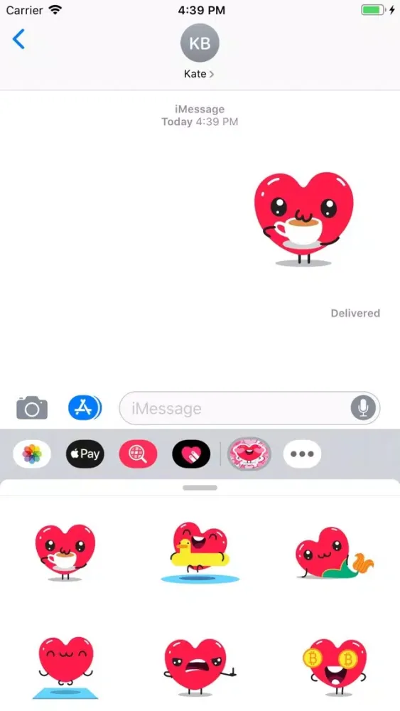 صور Sweety Hearts Stickers Pack