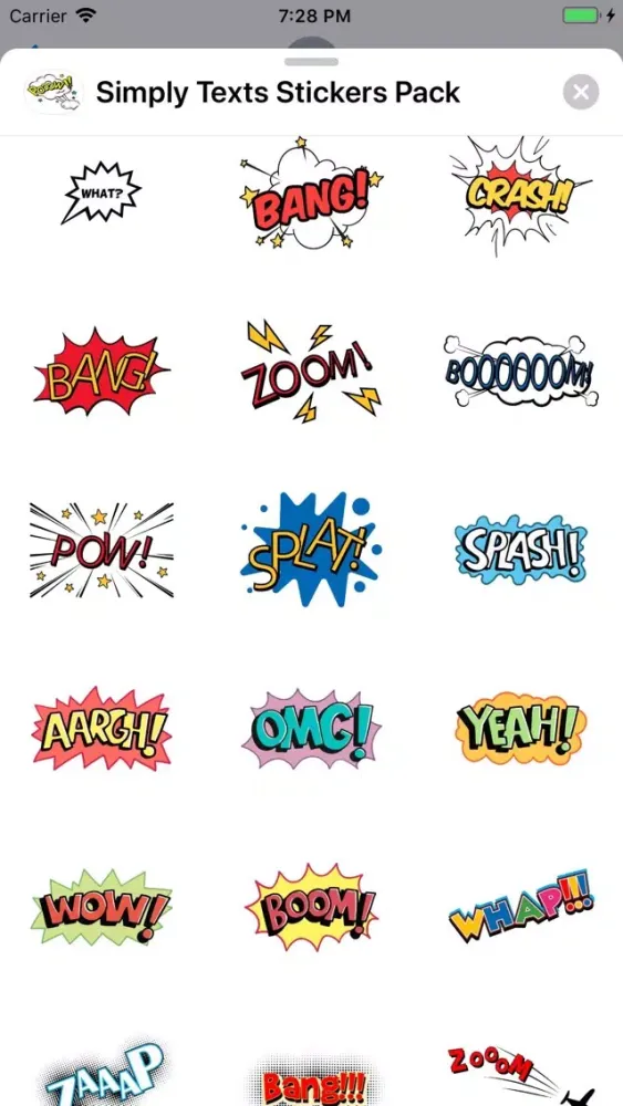 Capturas de tela do Simply Texts Stickers Pack