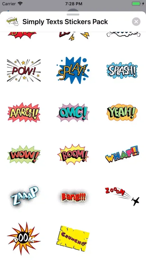 Capturas de tela do Simply Texts Stickers Pack