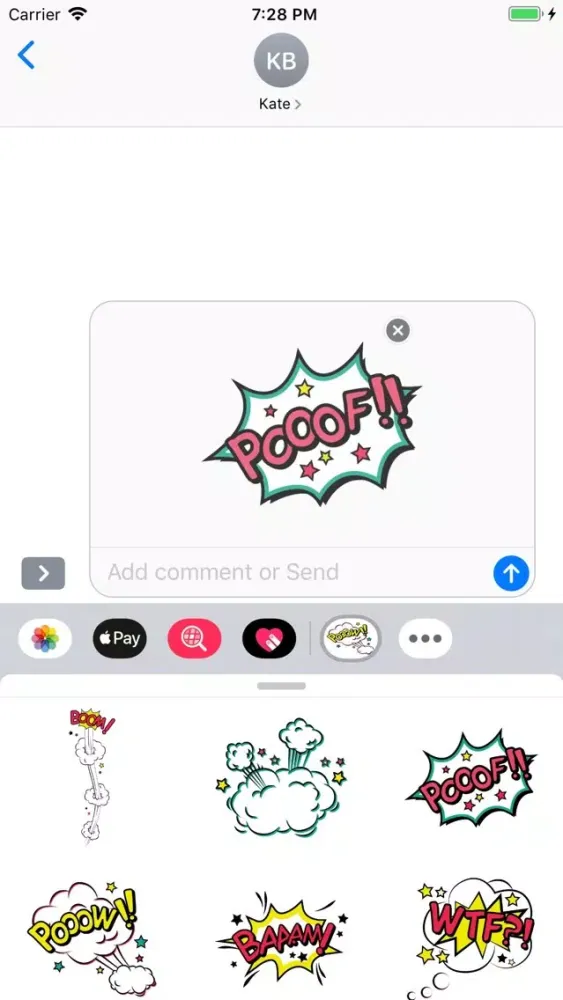 Capturas de tela do Simply Texts Stickers Pack