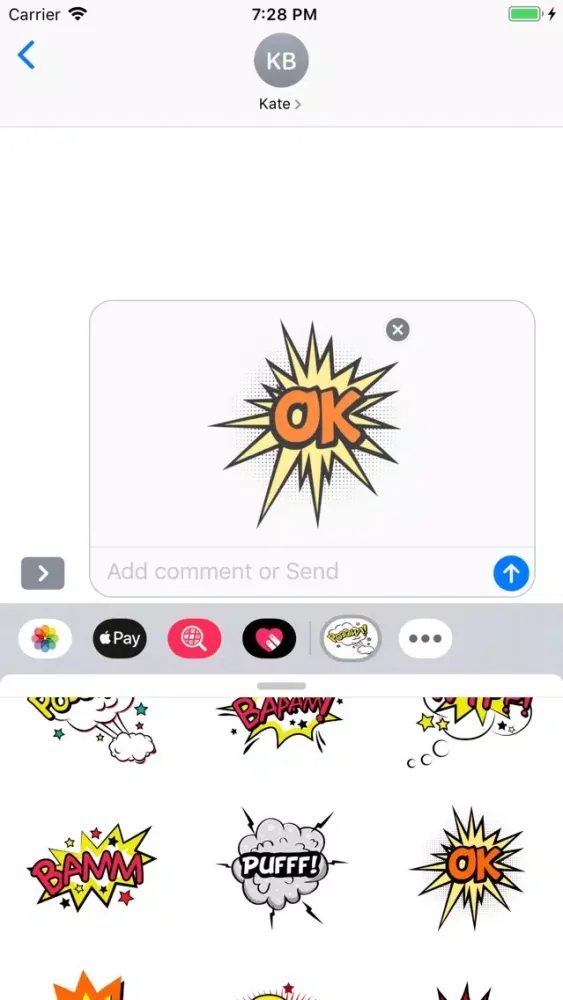 Capturas de tela do Simply Texts Stickers Pack