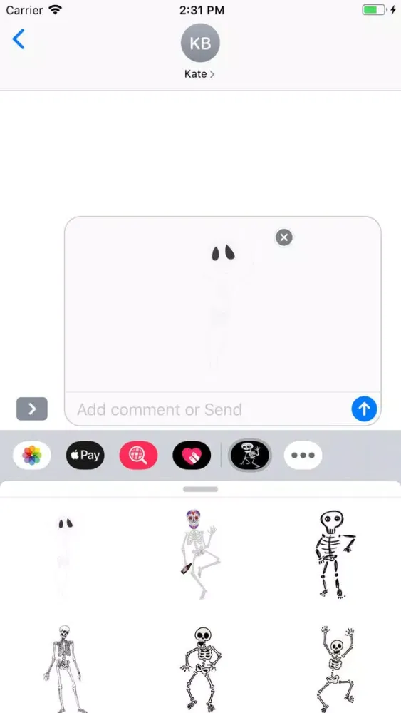 Skeleton Stickers Pack應用截圖
