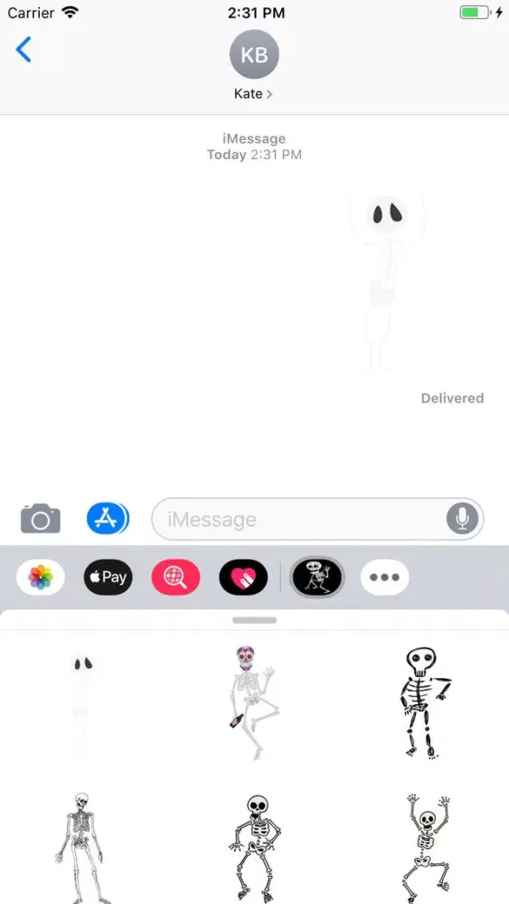 Skeleton Stickers Pack應用截圖