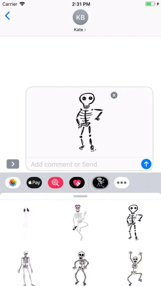 Skeleton Stickers Pack應用截圖