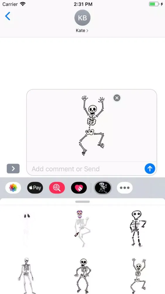 Skeleton Stickers Pack應用截圖