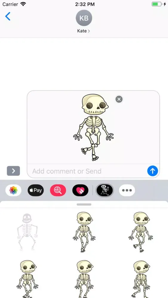 Skeleton Stickers Pack應用截圖