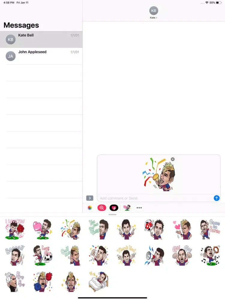 Soccer - Stickers Pack iPad 应用截图