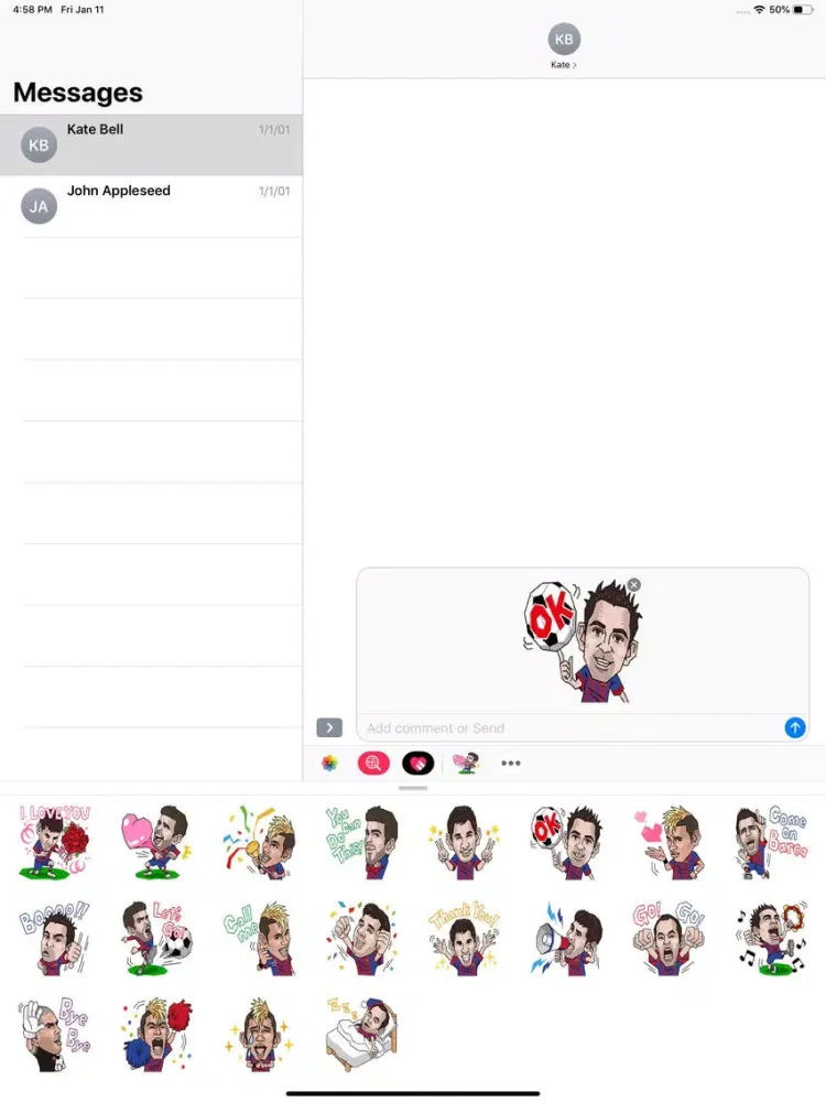 Soccer - Stickers Pack iPad 应用截图