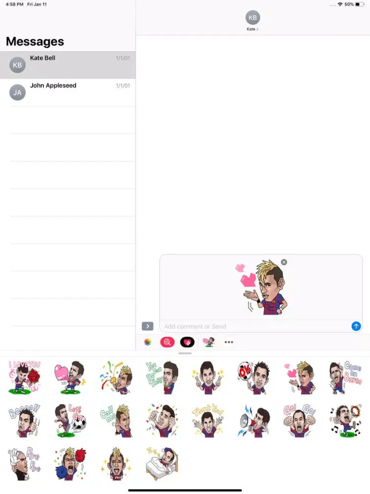 Soccer - Stickers Pack iPad 应用截图