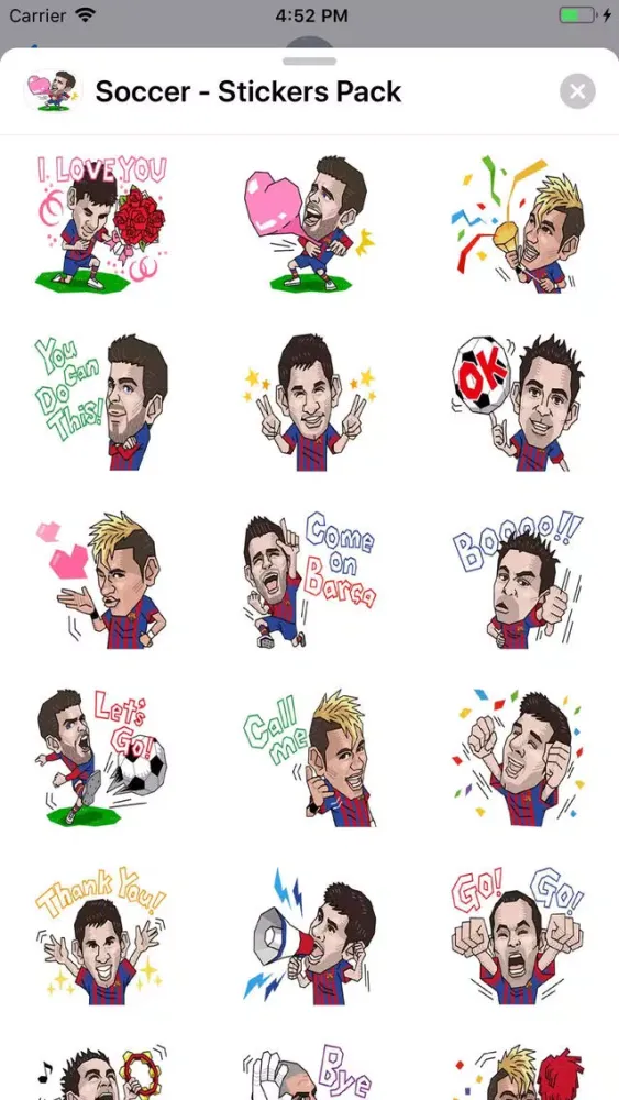 Soccer - Stickers Pack应用截图